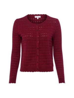 Marie Lund Kardigan damski Kobiety Bawełna (100%) czerwony jednolity,