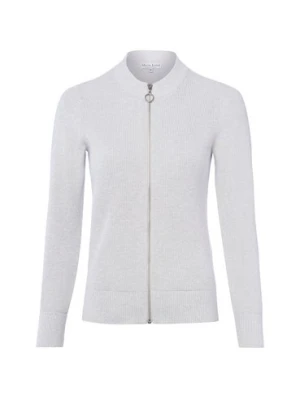 Marie Lund Kardigan damski Kobiety Bawełna (100%) szary jednolity,