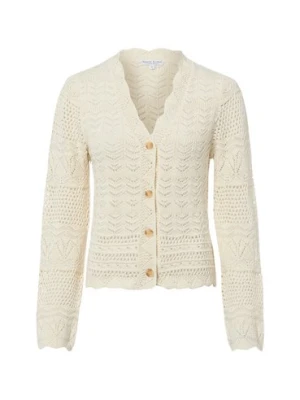 Marie Lund Kardigan damski Kobiety Bawełna biały,
