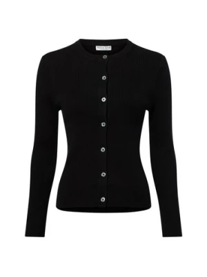Marie Lund Kardigan damski Kobiety Bawełna czarny jednolity,