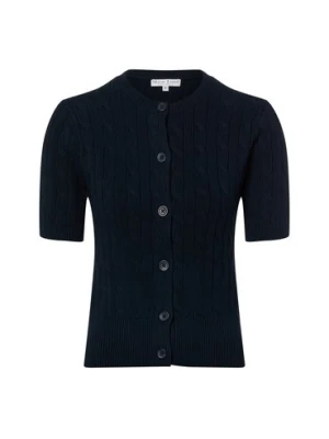 Marie Lund Kardigan damski Kobiety Bawełna niebieski wypukły wzór tkaniny,