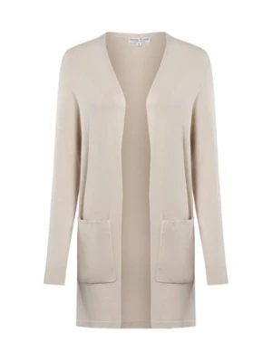 Marie Lund Kardigan damski Kobiety beżowy jednolity,