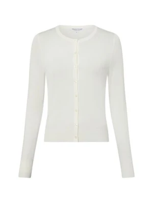 Marie Lund Kardigan damski Kobiety biały jednolity,