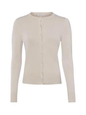 Marie Lund Kardigan damski Kobiety drobna dzianina beżowy,