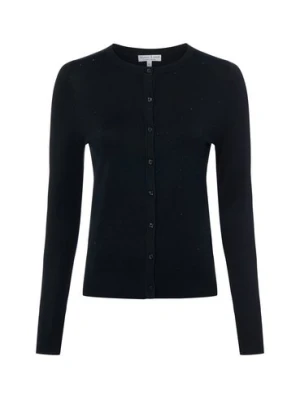 Marie Lund Kardigan damski Kobiety wiskoza czarny jednolity,