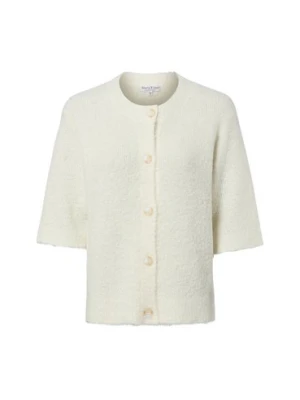 Marie Lund Kardigan damski z zawartością wełny Kobiety biały, XS/S