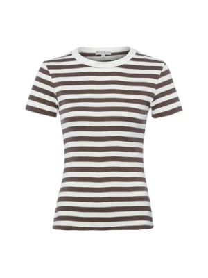 Marie Lund Koszulka damska Kobiety Bawełna (100%) brązowy|biały w paski,