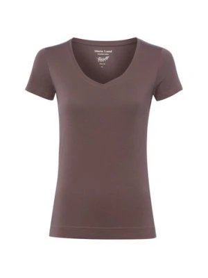 Marie Lund Koszulka damska Kobiety Bawełna brązowy jednolity,