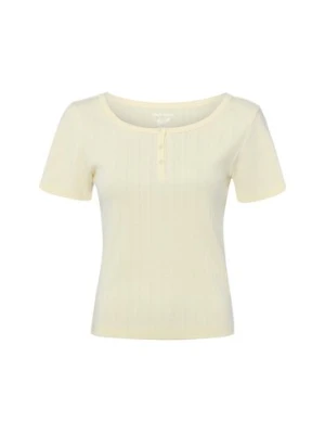 Marie Lund Koszulka damska Kobiety Bawełna żółty jednolity,
