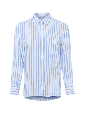 Marie Lund Lniana bluzka damska Kobiety len niebieski w paski,