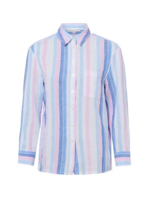 Marie Lund Lniana bluzka damska Kobiety len niebieski w paski,