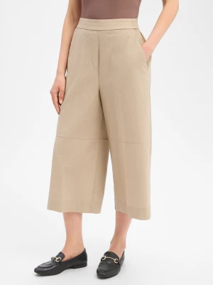Marie Lund Spodnie typu culottes z zawartością lnu Kobiety len brązowy,