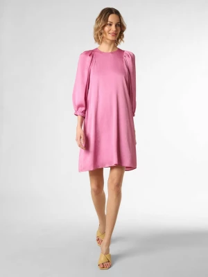 Marie Lund Sukienka damska Kobiety Sztuczne włókno różowy|wyrazisty róż jednolity,