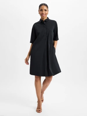 Marie Lund Sukienka damska - Lisa Kobiety Bawełna czarny jednolity,