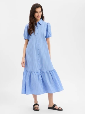 Marie Lund Sukienka damska z bluzką Kobiety Bawełna niebieski w paski,