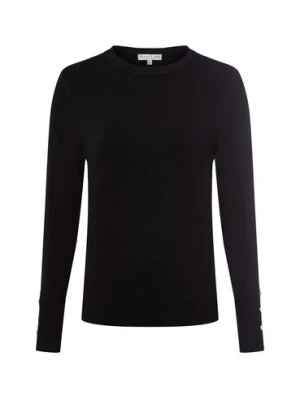 Marie Lund Sweter damski z cienkiej dzianiny Kobiety czarny jednolity,