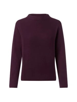 Marie Lund Sweter damski z dzianiny Kobiety Bawełna lila jednolity,