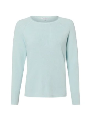 Marie Lund Sweter damski z dzianiny Kobiety Bawełna niebieski marmurkowy,