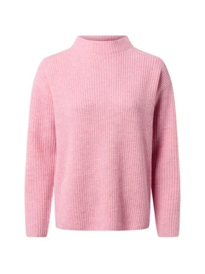 Marie Lund Sweter damski z dzianiny merino Kobiety Wełna merino różowy marmurkowy,