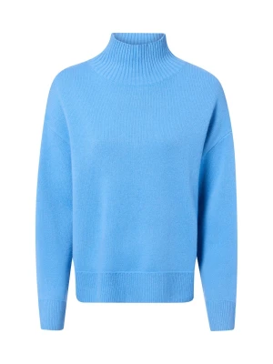 Marie Lund sweter merino Kobiety Wełna niebieski