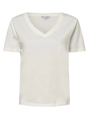 Marie Lund T-shirt damski Kobiety Bawełna beżowy jednolity,