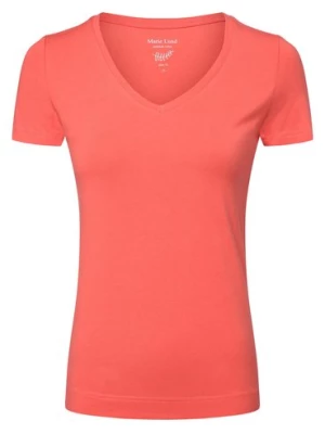 Marie Lund T-shirt damski Kobiety Bawełna czerwony jednolity,