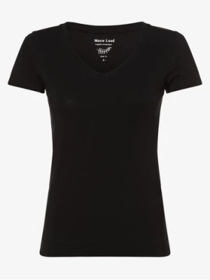 Marie Lund T-shirt damski Kobiety Bawełna niebieski jednolity,