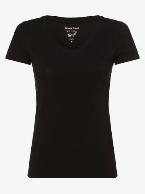 Marie Lund T-shirt damski Kobiety Bawełna niebieski jednolity,