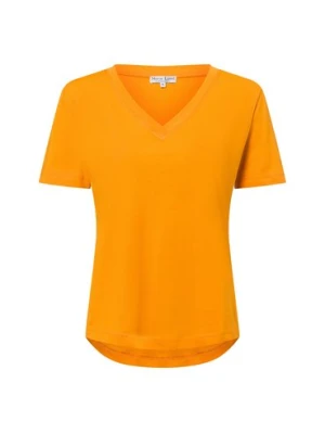 Marie Lund T-shirt damski Kobiety Bawełna pomarańczowy jednolity,