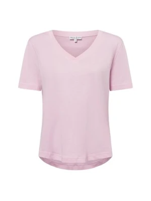 Marie Lund T-shirt damski Kobiety Bawełna różowy jednolity,