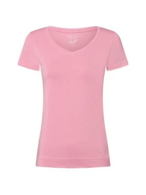 Marie Lund T-shirt damski Kobiety Bawełna różowy jednolity,