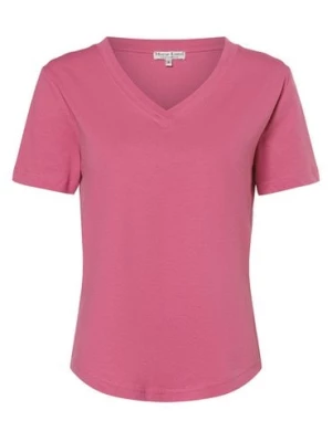 Marie Lund T-shirt damski Kobiety Bawełna wyrazisty róż jednolity,
