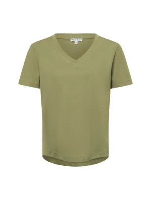 Marie Lund T-shirt damski Kobiety Bawełna zielony jednolity,