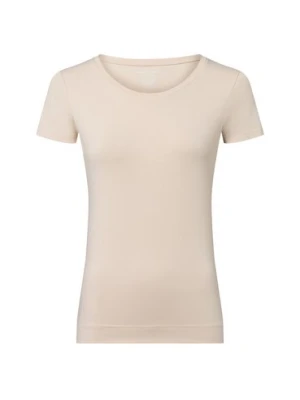 Marie Lund T-shirt damski Kobiety Dżersej beżowy jednolity,