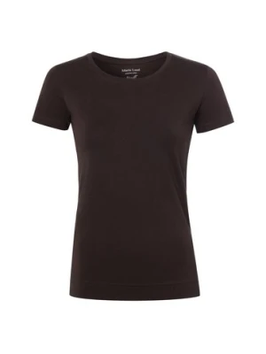 Marie Lund T-shirt damski Kobiety Dżersej brązowy jednolity,