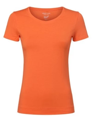 Marie Lund T-shirt damski Kobiety Dżersej pomarańczowy jednolity,
