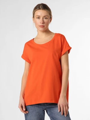 Marie Lund T-shirt damski Kobiety Dżersej pomarańczowy jednolity,