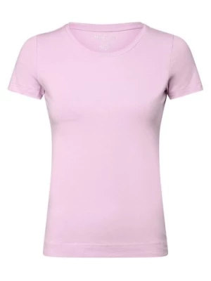 Marie Lund T-shirt damski Kobiety Dżersej różowy jednolity,