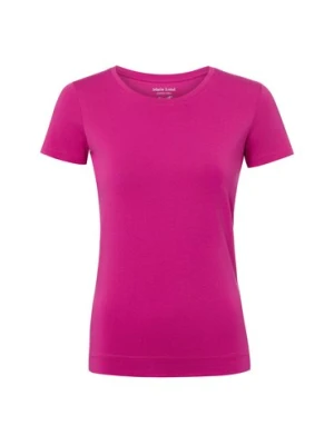 Marie Lund T-shirt damski Kobiety Dżersej wyrazisty róż jednolity,
