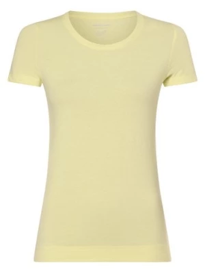 Marie Lund T-shirt damski Kobiety Dżersej żółty jednolity,