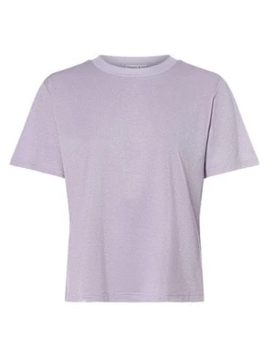 Marie Lund T-shirt damski Kobiety lila|srebrny jednolity,