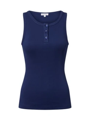 Marie Lund Top damski Kobiety Bawełna niebieski jednolity,