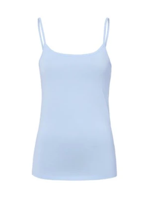 Marie Lund Top damski Kobiety Bawełna niebieski jednolity,