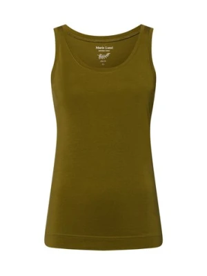 Marie Lund Top damski Kobiety Bawełna zielony jednolity,