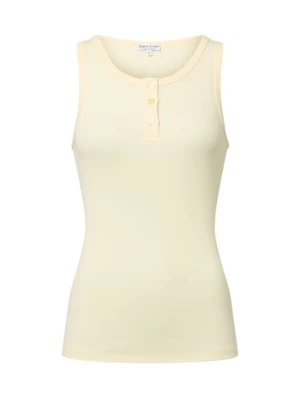 Marie Lund Top damski Kobiety Bawełna żółty,