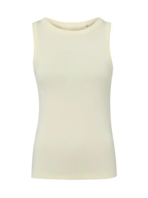 Marie Lund Top damski Kobiety Bawełna żółty jednolity,