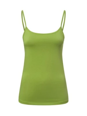 Marie Lund Top damski Kobiety Dżersej zielony jednolity,