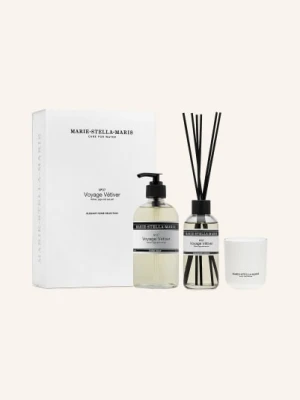 Marie-Stella-Maris Zestaw Voyage Vétiver: Zapach Do Pomieszczeń, Świeca Zapachowa I Mydło Do Rąk transparent