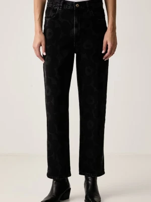Marimekko jeansy relaxed fit damskie czarny