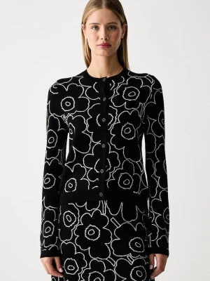 Marimekko kardigan damski z wełną czarny